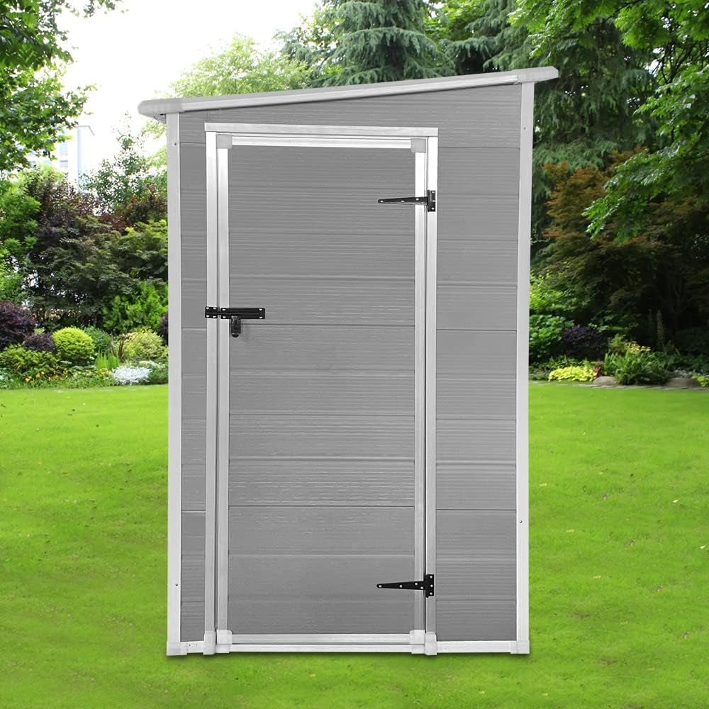 Durable Outdoor Storage Shed: 4ft, 5ft, 6ft Sizes - Weather - Resistant for Garden & Backyard Organization - Nourishment Tapestry