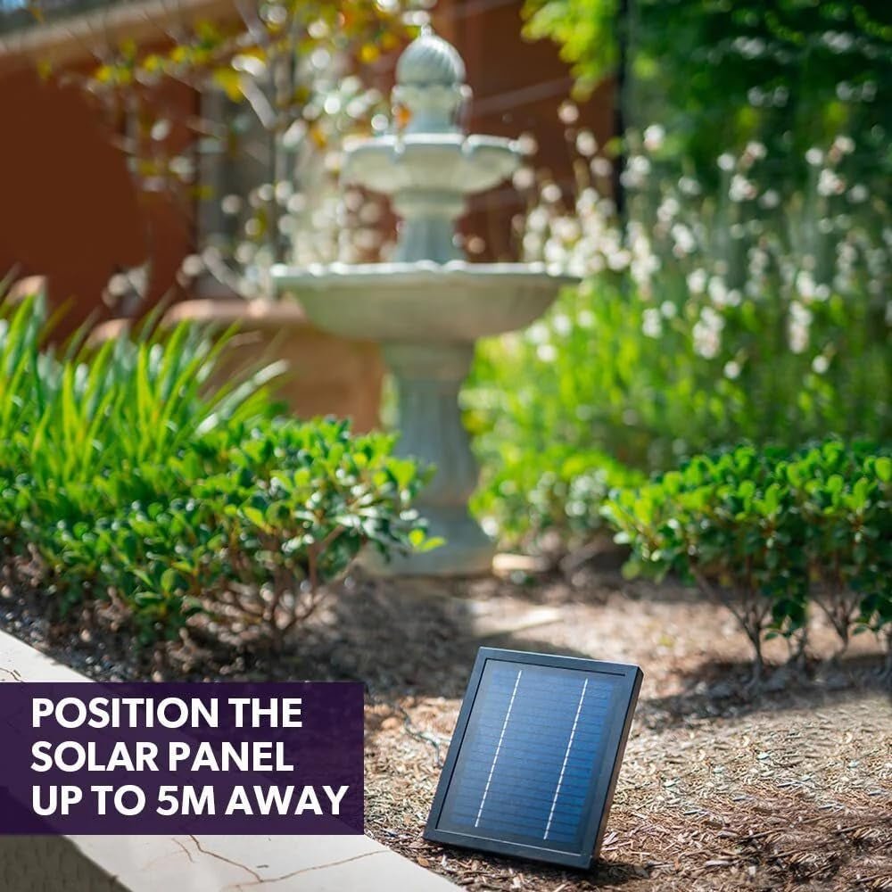 Elegant 3 - Tier Solar Bird Bath Fountain - Light Grey Garden Oasis - Nourishment Tapestry