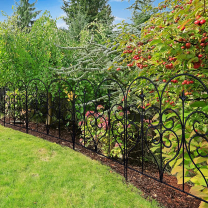 Elegant 3M Rustproof Garden Fence: Beautify Your Yard, Patio & Flower Beds - Nourishment Tapestry