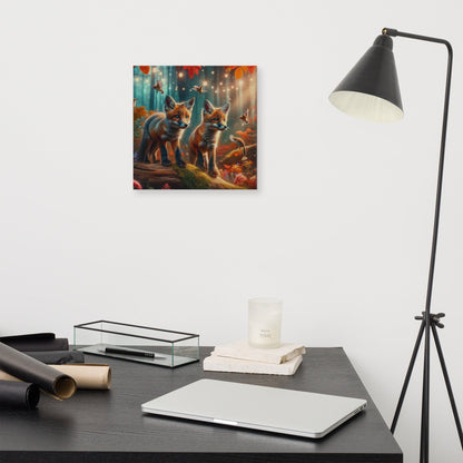 Enchanting Fox Canvas Wall Art: Nature - Inspired Home Decor - Nourishment Tapestry