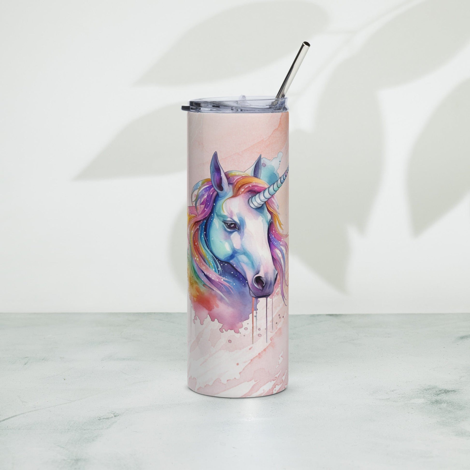 Enchanting Unicorn Tumbler: 20oz Insulated Steel Cup with Magical Watercolor Design - Ideal Gift - Nourishment Tapestry