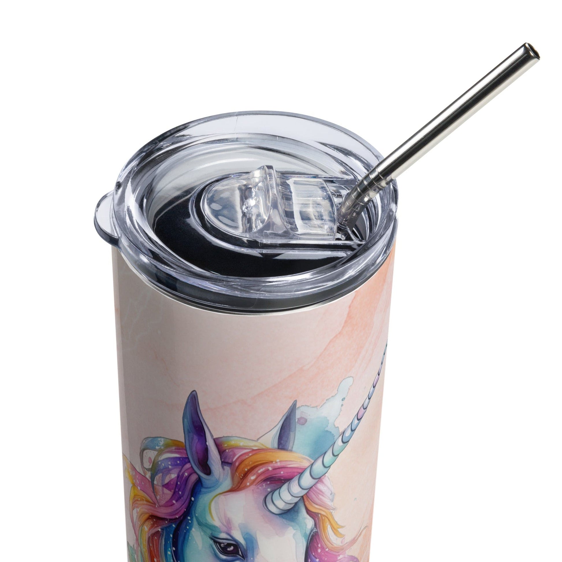 Enchanting Unicorn Tumbler: 20oz Insulated Steel Cup with Magical Watercolor Design - Ideal Gift - Nourishment Tapestry