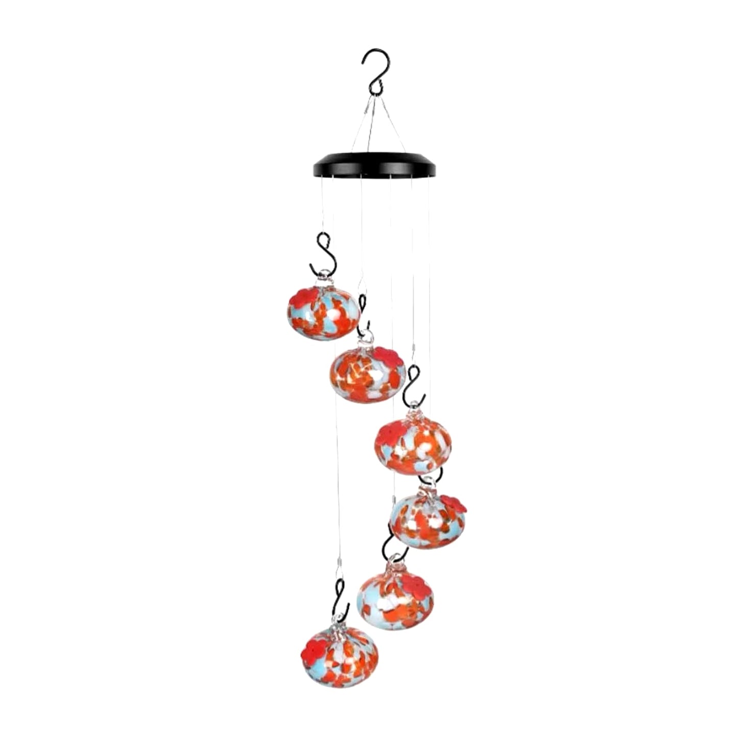 Enchanting Window Bird Feeder: Charming Wind Chimes & Squirrel - Proof Hummingbird Feeder with Suction Cup - Nourishment Tapestry