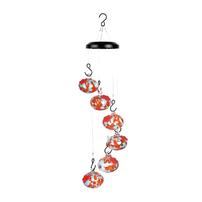 Enchanting Window Bird Feeder: Charming Wind Chimes & Squirrel - Proof Hummingbird Feeder with Suction Cup - Nourishment Tapestry