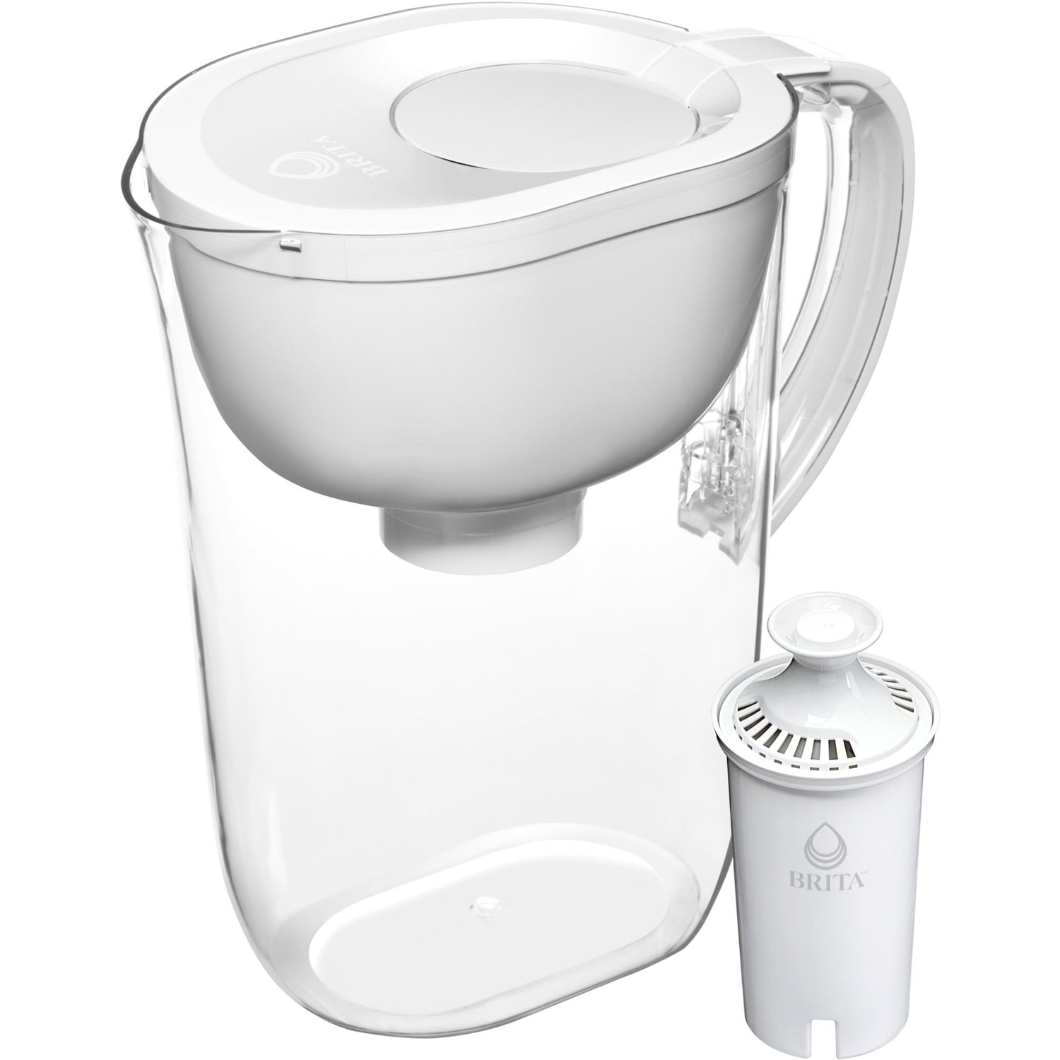 Everyday White Water Filter Pitcher - Large 10 Cup Capacity, BPA Free - Clean, Fresh Water for the Whole Family - Nourishment Tapestry