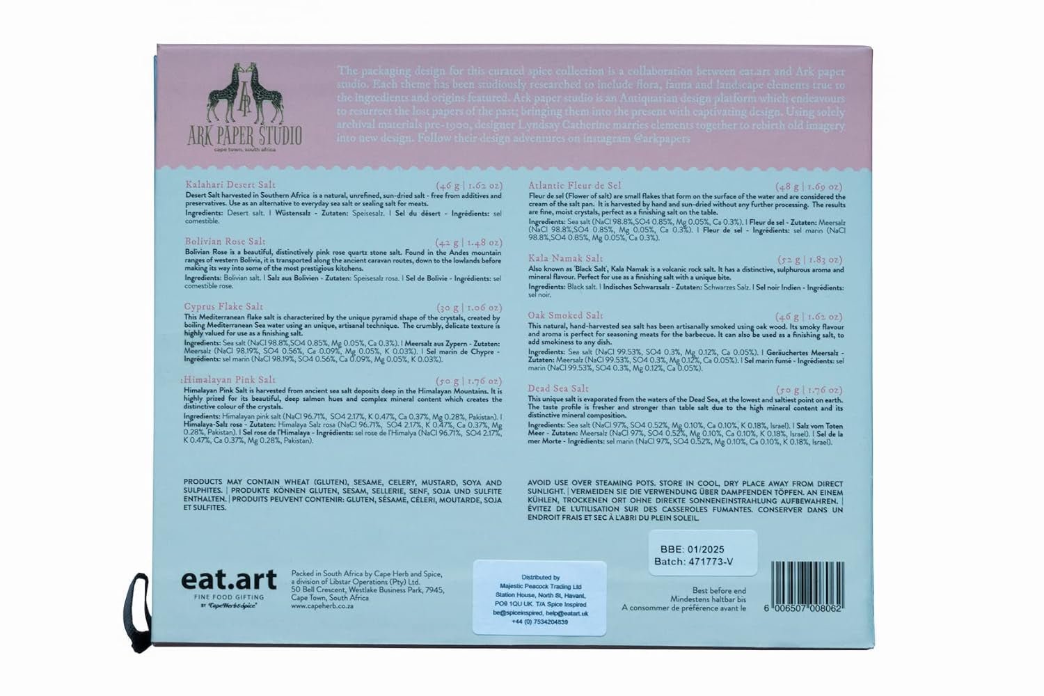 "Exotic Salt Collection: 8 - Pack Gift Set from Around the Globe - Enhance Your Culinary Creations!" - Nourishment Tapestry