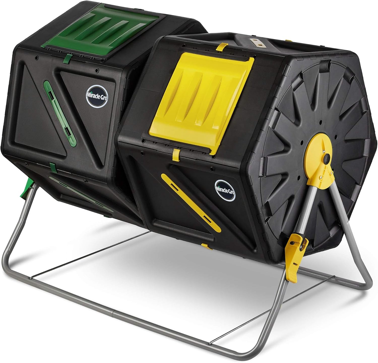 High - Capacity Dual Chamber Compost Tumbler: Easy - Turn, Fast - Working, All - Season Composter (2x27.7Gal/105L) - Nourishing Tapestry