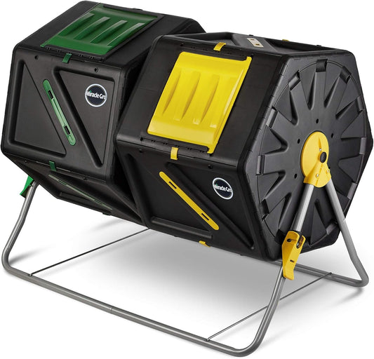 High - Capacity Dual Chamber Compost Tumbler: Easy - Turn, Fast - Working, All - Season Composter (2x27.7Gal/105L) - Nourishing Tapestry