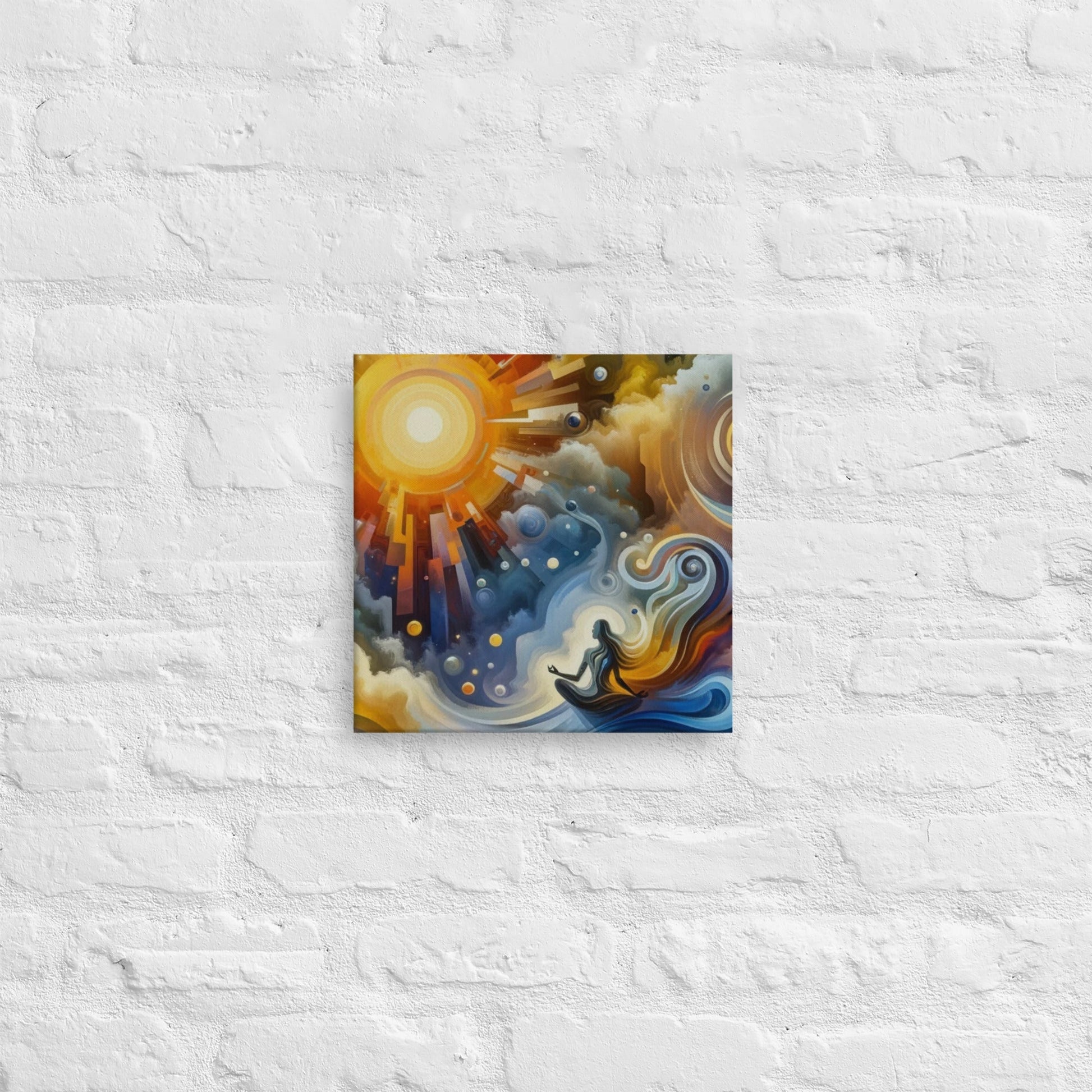 Inspirational Abstract Mantra Canvas: Motivational Wall Art for Home & Office - Nourishment Tapestry
