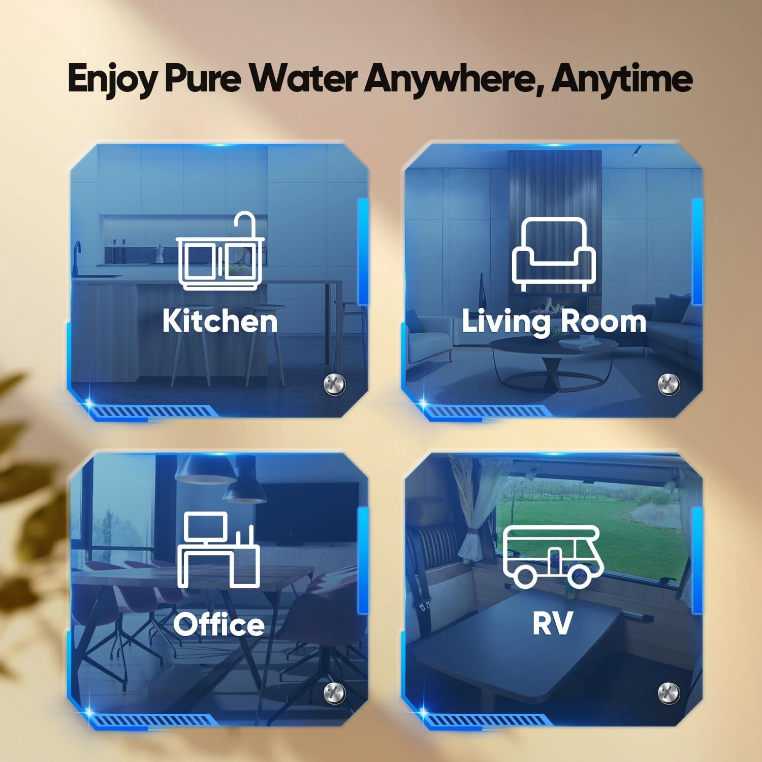Instant Hot Water Dispenser with 4 - Stage RO Filtration - No Installation Needed! Get Hot Water Instantly Without the Hassle! - Nourishment Tapestry