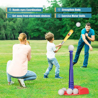 Kids Outdoor Tball Set Baseball Sport Toys for Ages 2 - 8 | Backyard Play Set - Nourishment Tapestry
