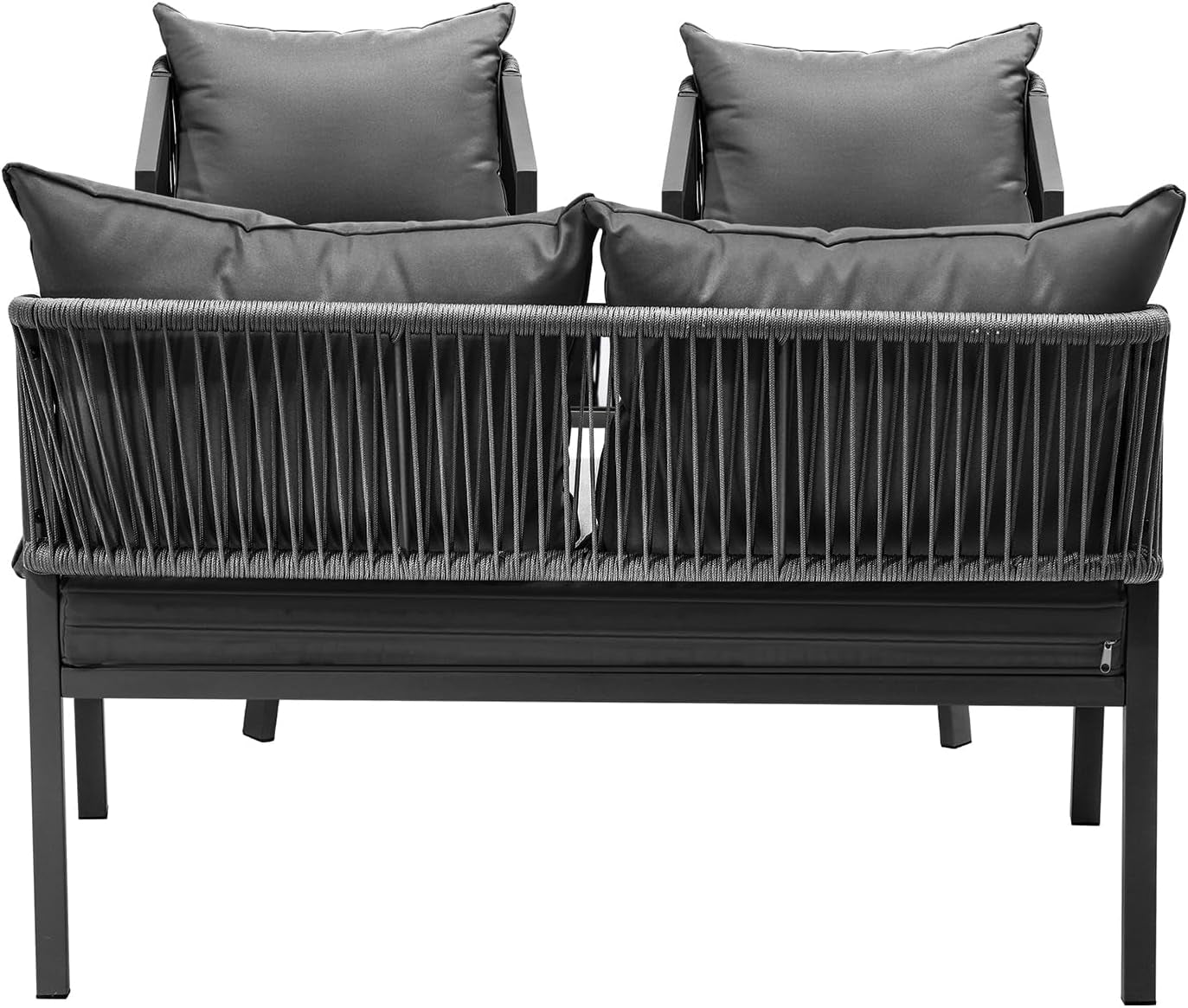 Livsip 4 - Piece Outdoor Furniture Set: Stylish Patio Dining Set for Backyard Entertaining - Nourishment Tapestry
