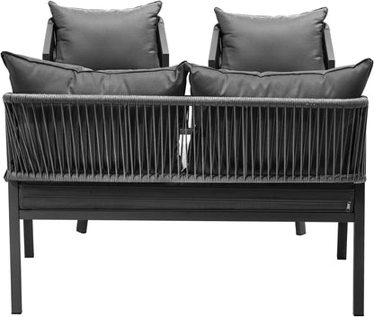 Livsip 4 - Piece Outdoor Furniture Set: Stylish Patio Dining Set for Backyard Entertaining - Nourishment Tapestry