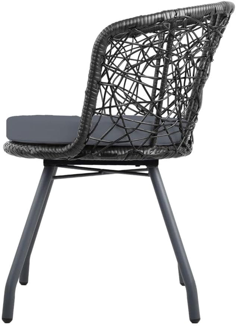 Luxurious 3 - Piece Wicker Patio Set with Cushioned Comfort for Outdoor Relaxation & Entertaining - Nourishment Tapestry