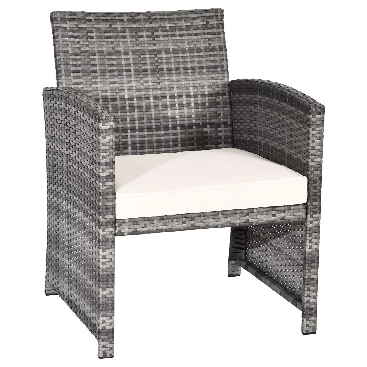 Luxurious 4 - Piece Rattan Patio Set: Beige Cushioned Sofa & Glass Table for Outdoor Oasis - Shop Now - Nourishment Tapestry