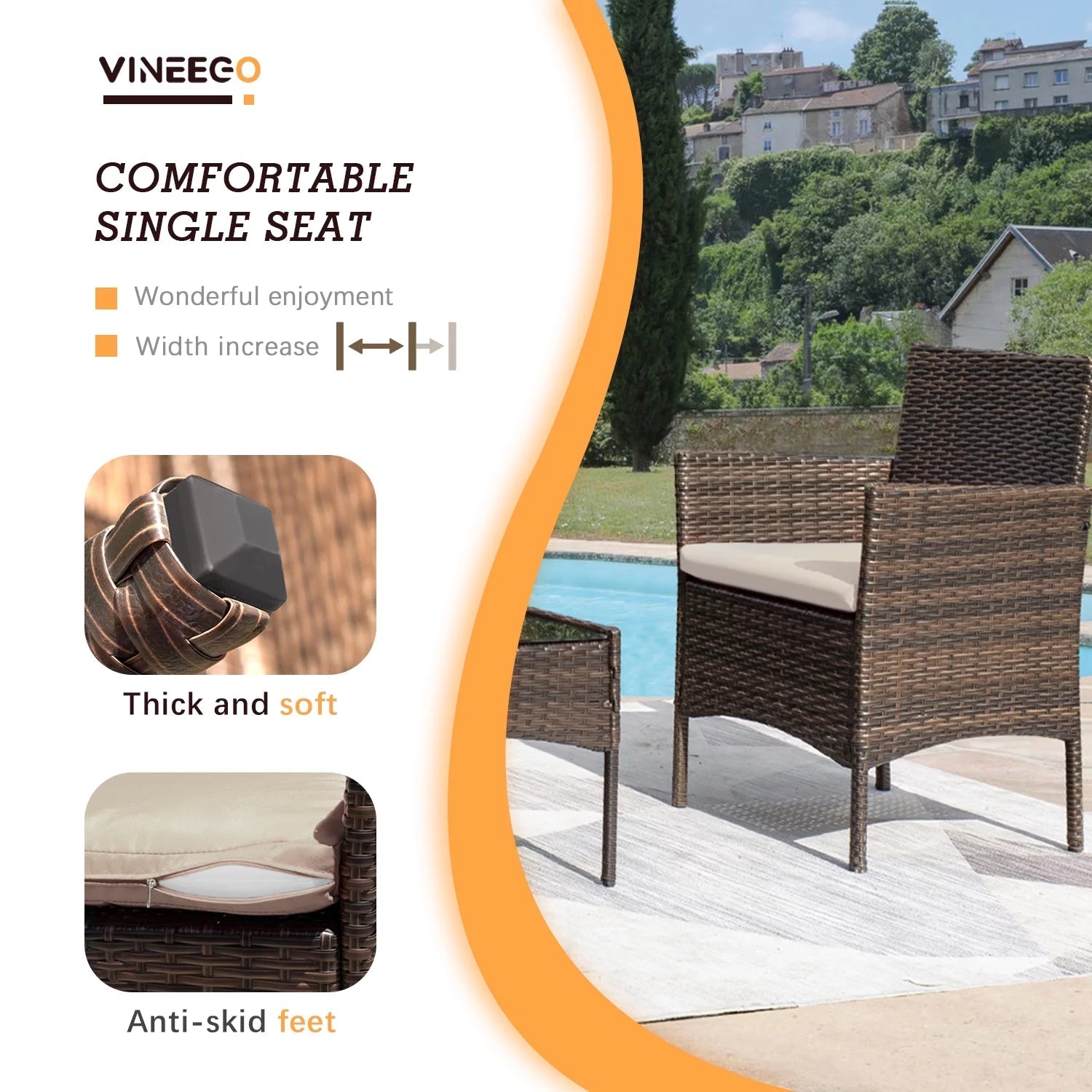 Luxurious 4 - Piece Rattan Patio Set with Cushioned Comfort and Elegant Glass Table - Nourishment Tapestry