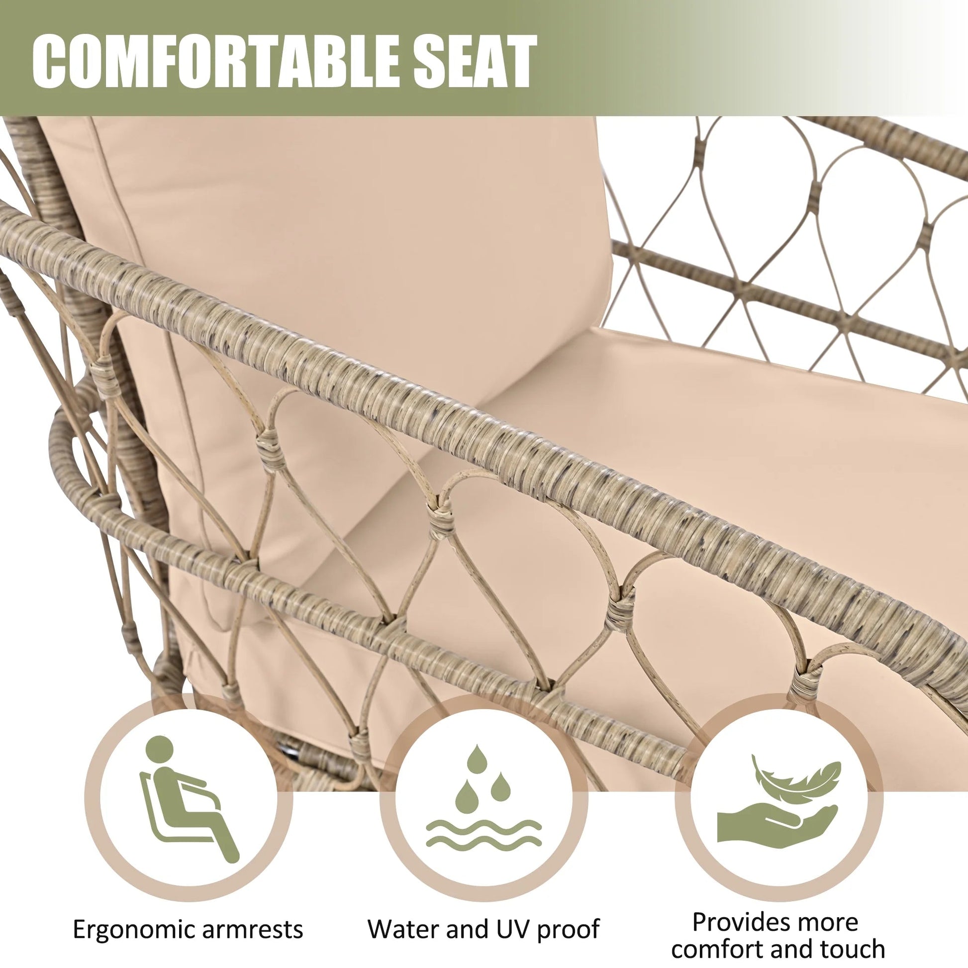 Luxurious 4 - Piece Wicker Patio Set: Blue Sofa & Table for Outdoor Relaxation - Nourishment Tapestry