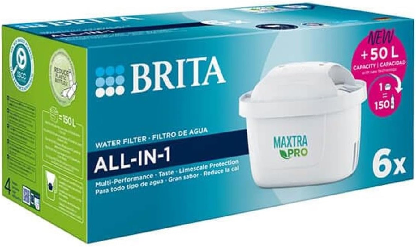 MAXTRA PRO Water Filter Cartridge 6 Pack - Reduce Impurities, Chlorine, PFAS, Pesticides, Limescale - Better Taste! - Nourishment Tapestry