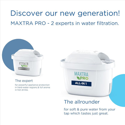 MAXTRA PRO Water Filter Cartridge 6 Pack - Reduce Impurities, Chlorine, PFAS, Pesticides, Limescale - Better Taste! - Nourishment Tapestry