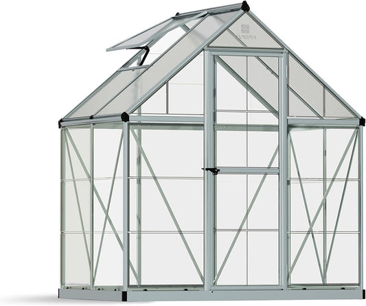 Nature Series Silver Hybrid Greenhouse: 6'x4'x7' Spacious Hobby Garden Sanctuary - Buy Online Now - Nourishment Tapestry