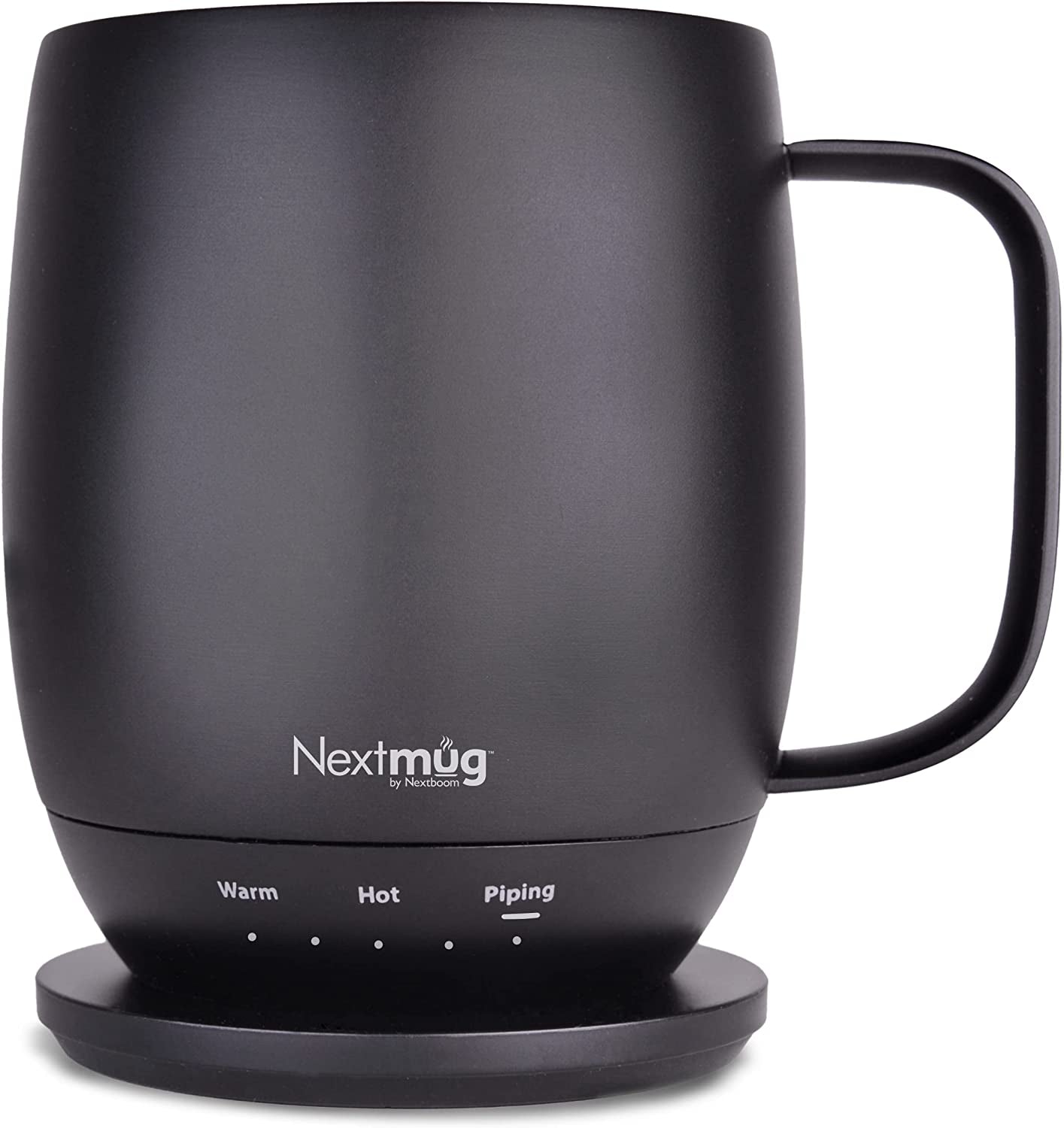 Nextmug - Temperature - Controlled, Self - Heating Coffee Mug (14 Oz.) (Black) - Nourishing Tapestry
