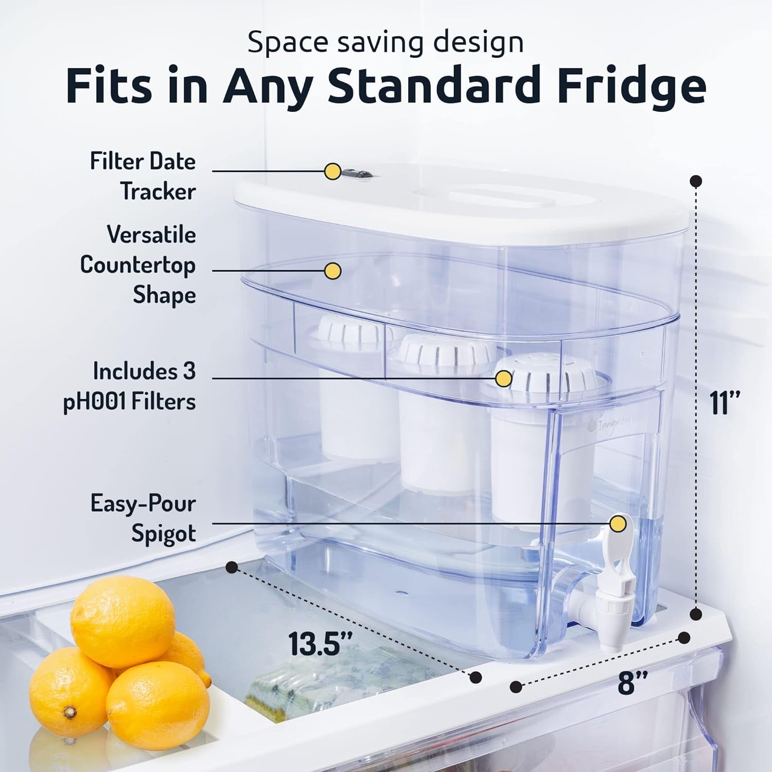 Ph Recharge Alkaline Water Filter Dispenser - Clean Healthy Drinking Water - Removes Fluoride & Chlorine - 3.3 Gallons - Shop Now - Nourishment Tapestry