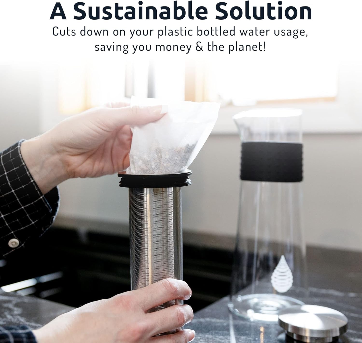 Portable Alkaline Water Filter - Multi - Stage Filter for Better Detox & Weight Management - Nourishment Tapestry
