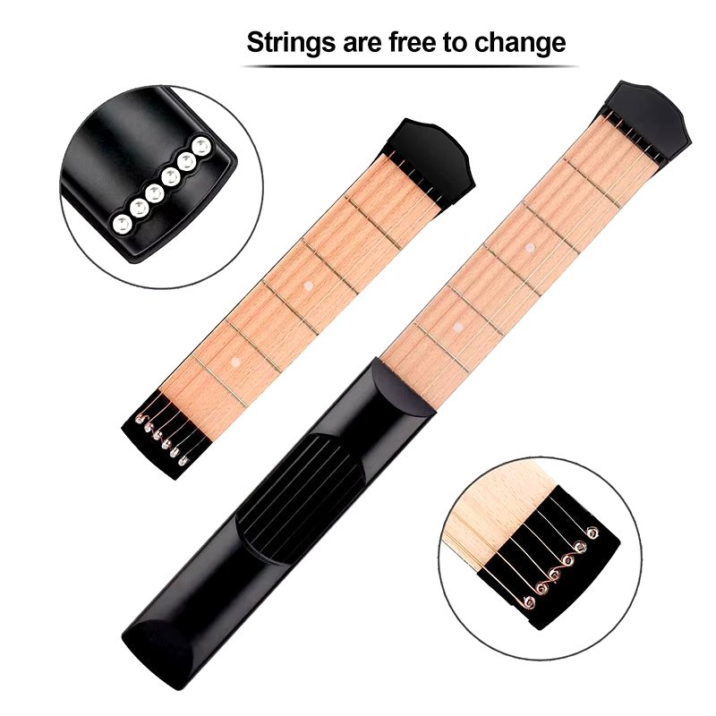 Portable Guitar Practice Tool: 6 - String Chord Trainer for Beginners - Finger Flexibility Developer - Nourishment Tapestry