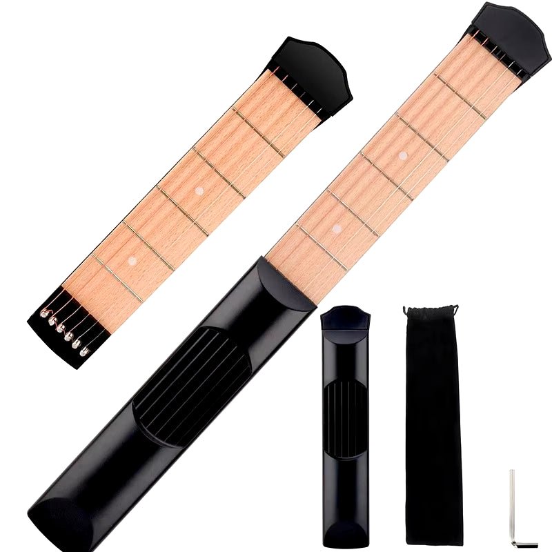 Portable Guitar Practice Tool: 6 - String Chord Trainer for Beginners - Finger Flexibility Developer - Nourishment Tapestry