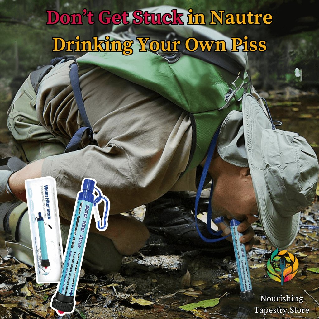 Portable Water Filter Straw - 2000L Capacity for Safe Hydration in Emergencies & Outdoors - Nourishment Tapestry