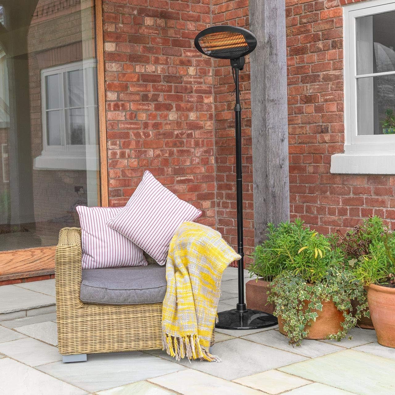 Powerful 2000W Patio Heater: 3 Heat Settings, Versatile Mounting, Portable & Energy - Efficient - Buy Now! - Nourishment Tapestry
