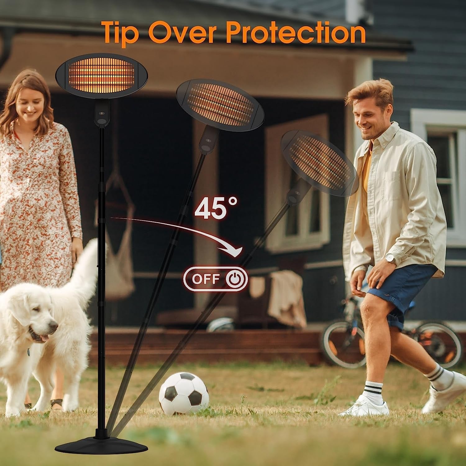 Powerful 3 - Mode Outdoor Patio Heater: Safe & Versatile for Balcony, Backyard, & Garage - Nourishment Tapestry