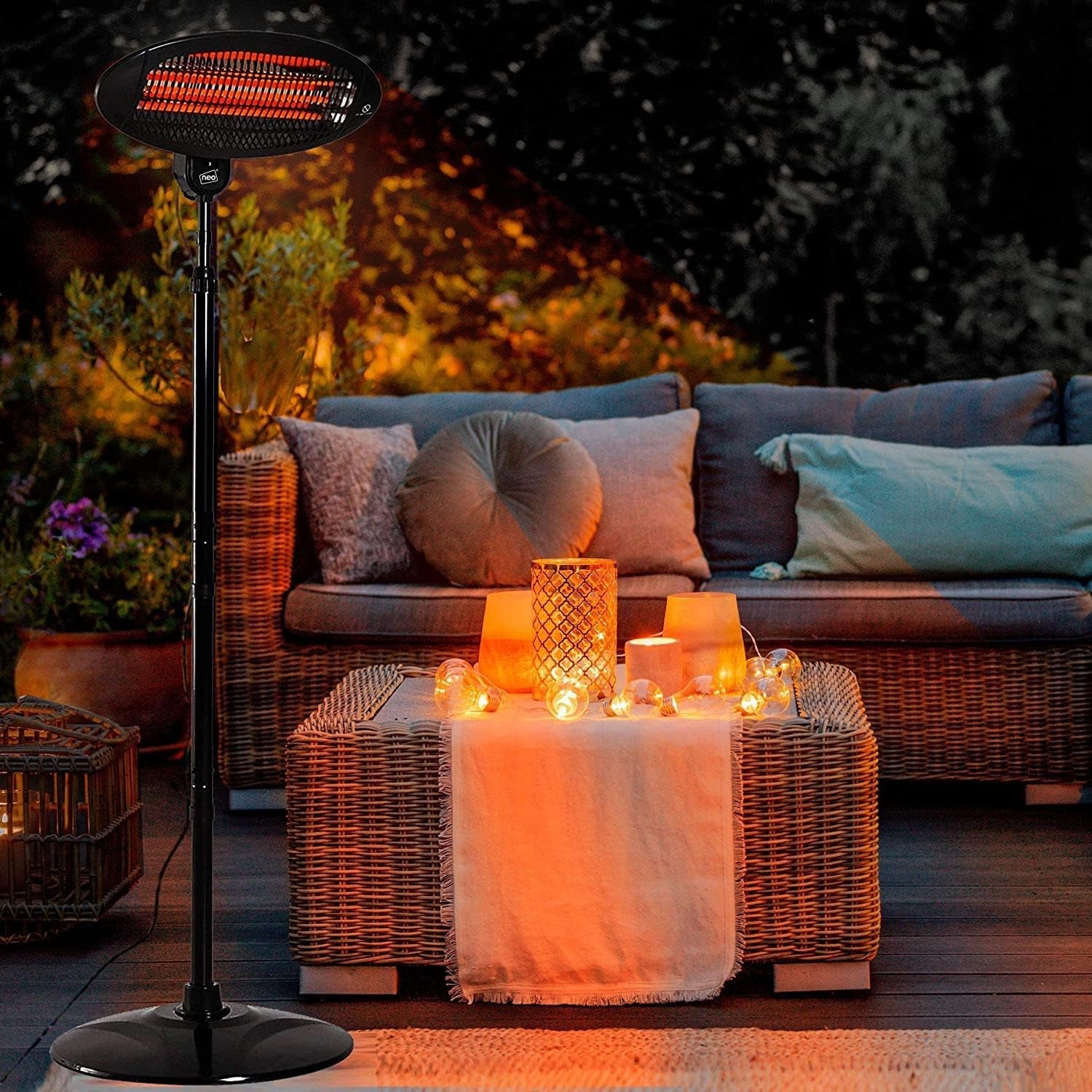 Powerful 3 - Mode Outdoor Patio Heater: Safe & Versatile for Balcony, Backyard, & Garage - Nourishment Tapestry