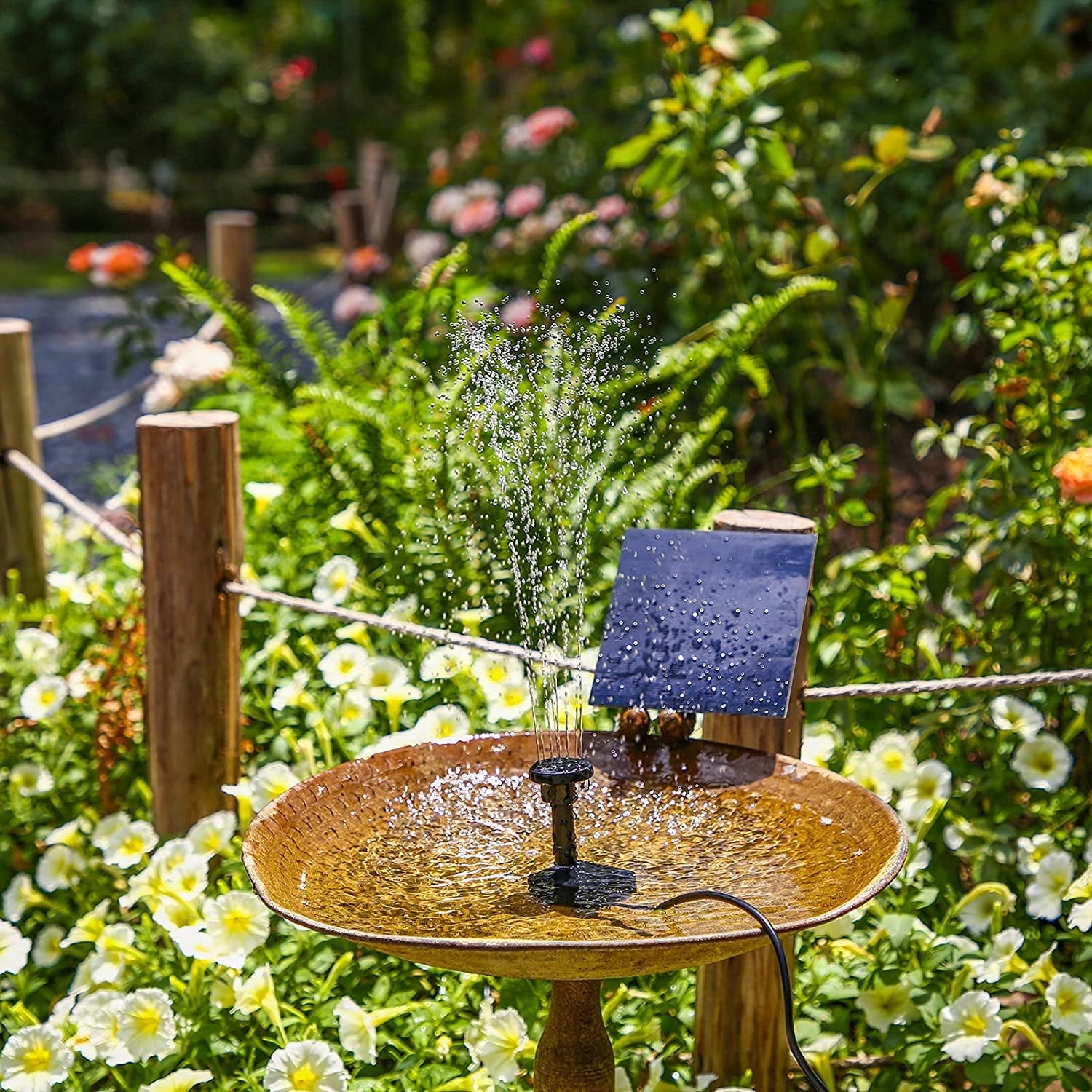 Powerful 6 - in - 1 Solar Fountain Pump Kit for Garden & Pond Oasis - Nourishment Tapestry