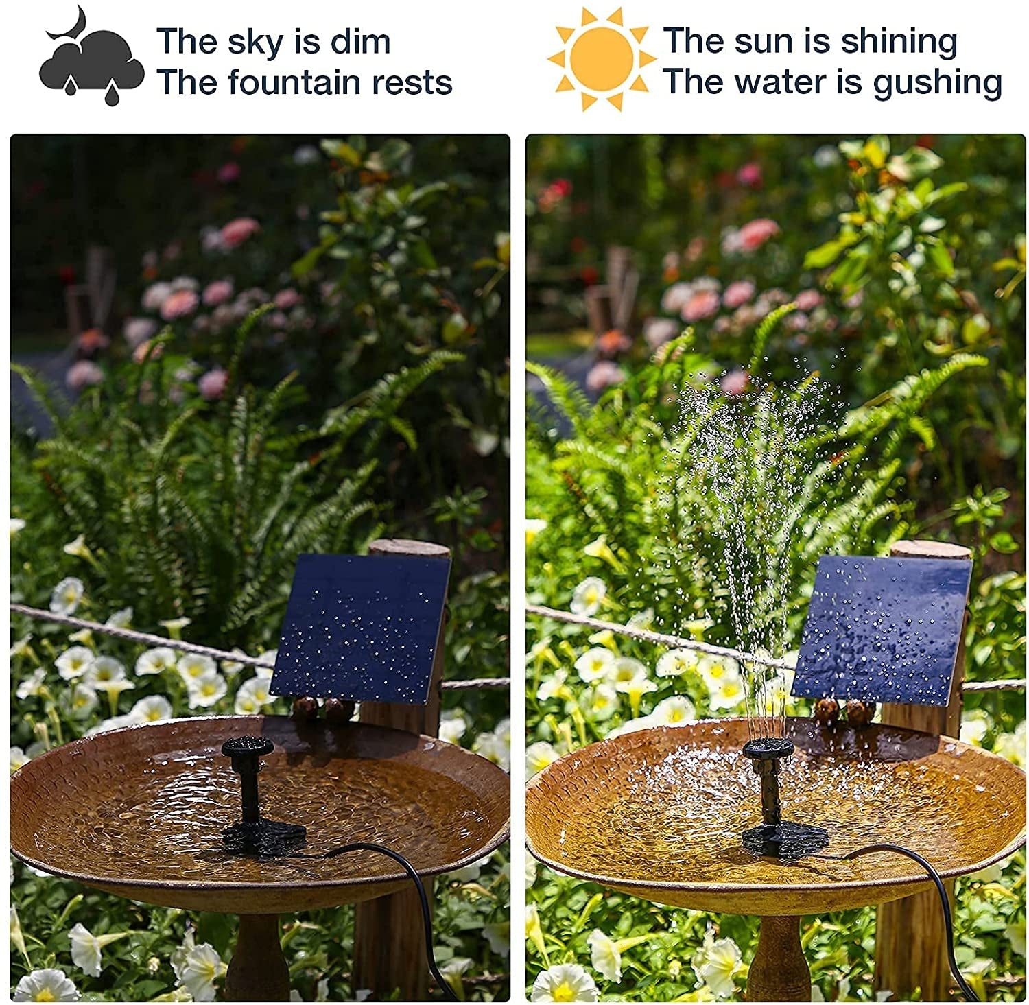 Powerful 6 - in - 1 Solar Fountain Pump Kit for Garden & Pond Oasis - Nourishment Tapestry