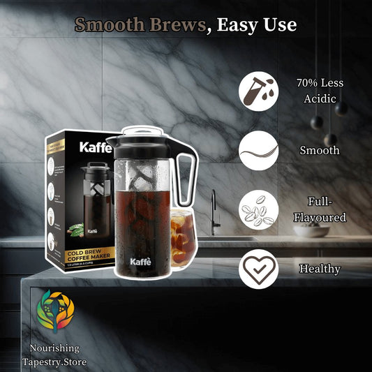 Premium 1.3L Cold Brew Coffee Maker: Craft Smooth, Delicious Iced Coffee at Home - Shop Now! - Nourishment Tapestry
