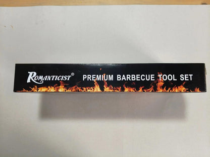 Premium 26 - Piece BBQ Grill Tool Set with Meat Thermometer and Aluminum Case - Nourishment Tapestry