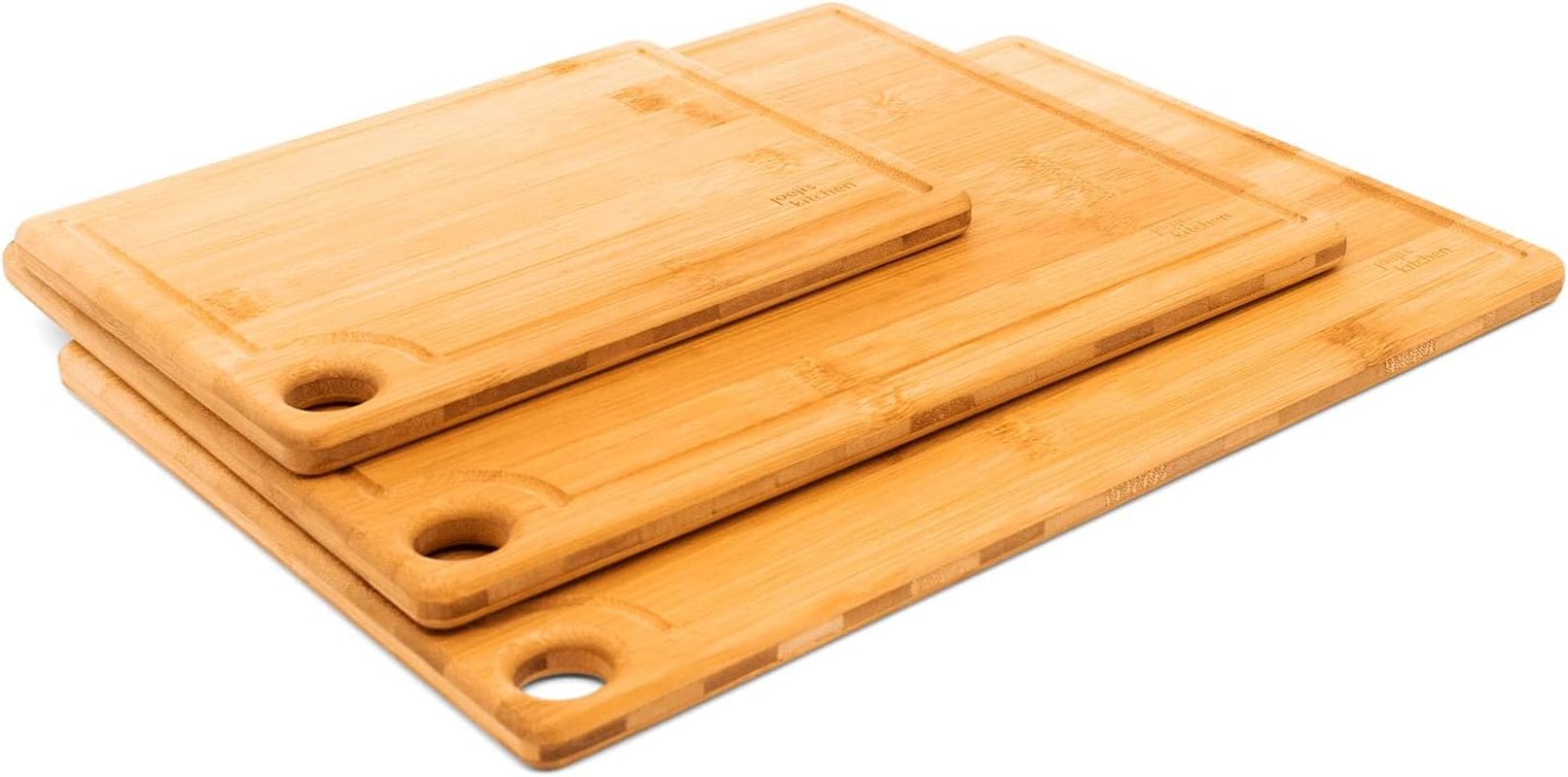 Premium 3 - Piece Bamboo Cutting Board Set: Eco - Friendly & Durable Kitchen Must - Have - Nourishment Tapestry