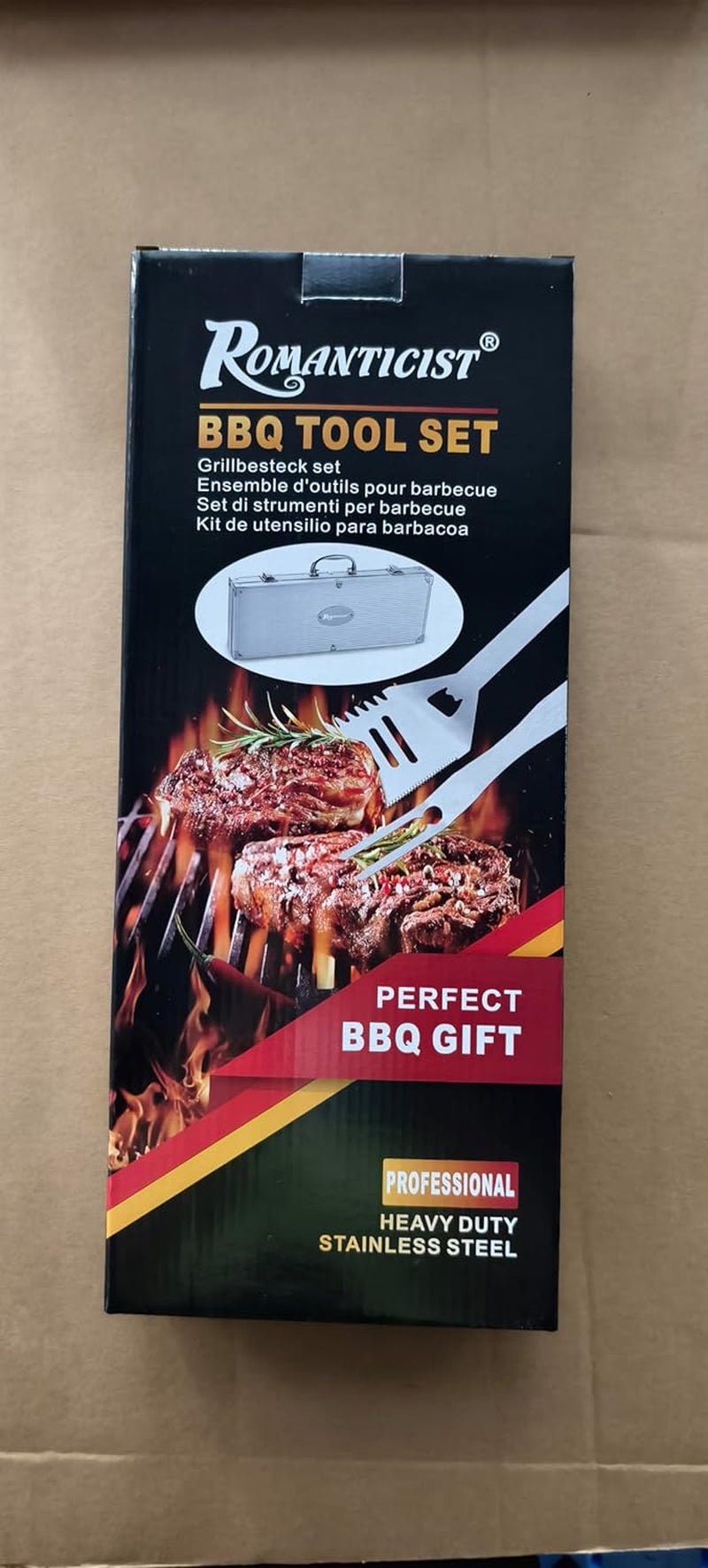 Premium 30 - Piece BBQ Grill Tool Set with Thermometer & Travel Case - Ideal Gift for Men & Dads - Nourishment Tapestry