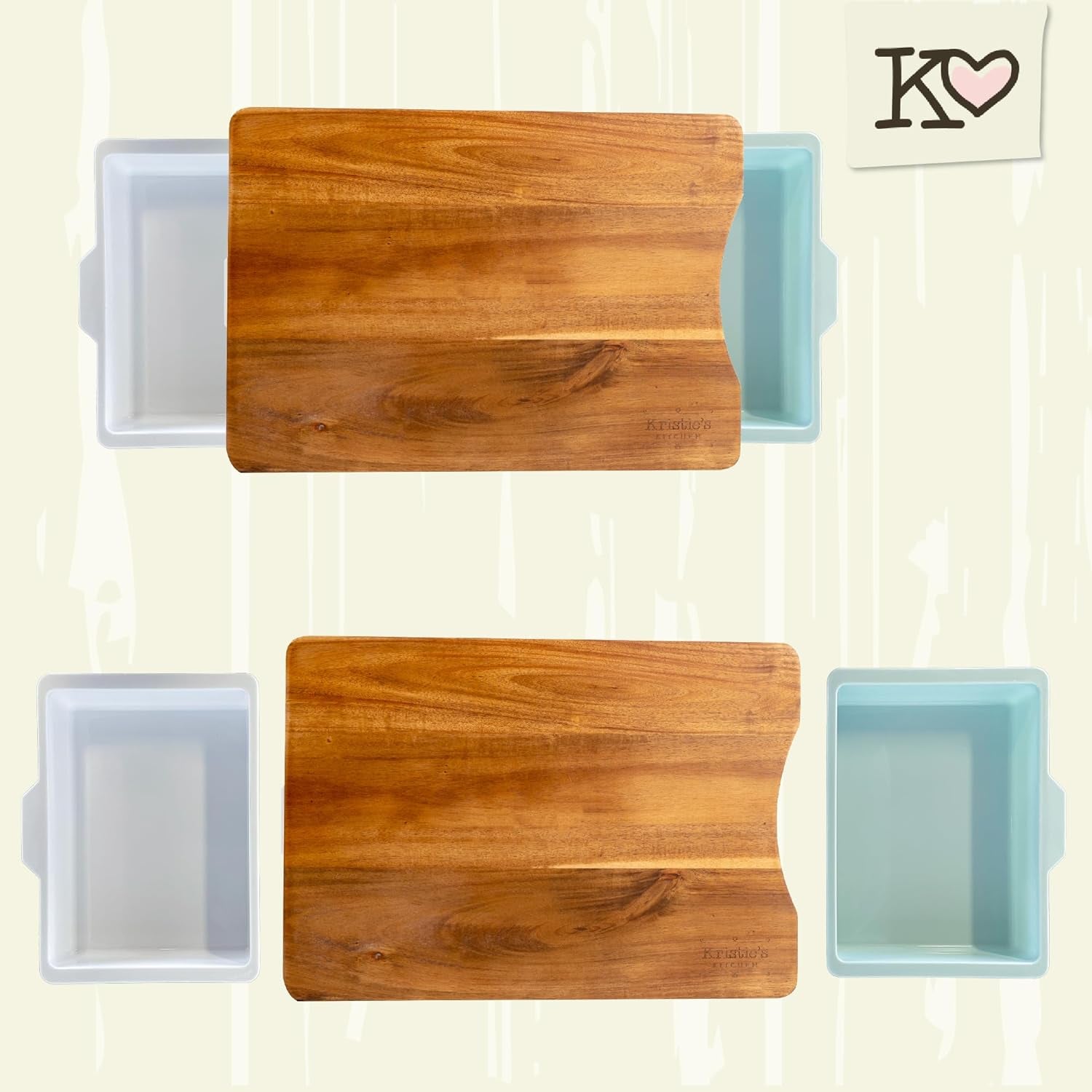 Premium Acacia Wood Cutting Board with Slide - Out Trays: Ultimate Meal Prep Station - Nourishment Tapestry