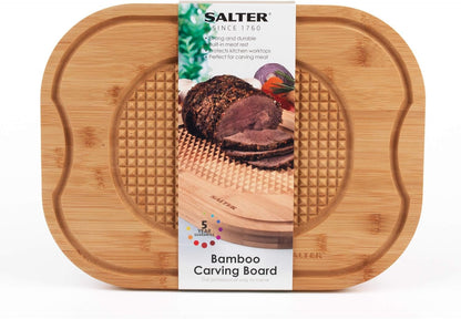 Premium Bamboo Cutting Board: Large 40x30cm with Juice Groove & Meat Spikes - High - Quality Kitchen Tool - Nourishment Tapestry