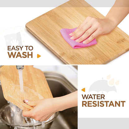 Premium Bamboo Cutting Board Set: 4 - Piece, Juice Groove, Multi - Purpose Kitchen Prep - Nourishment Tapestry