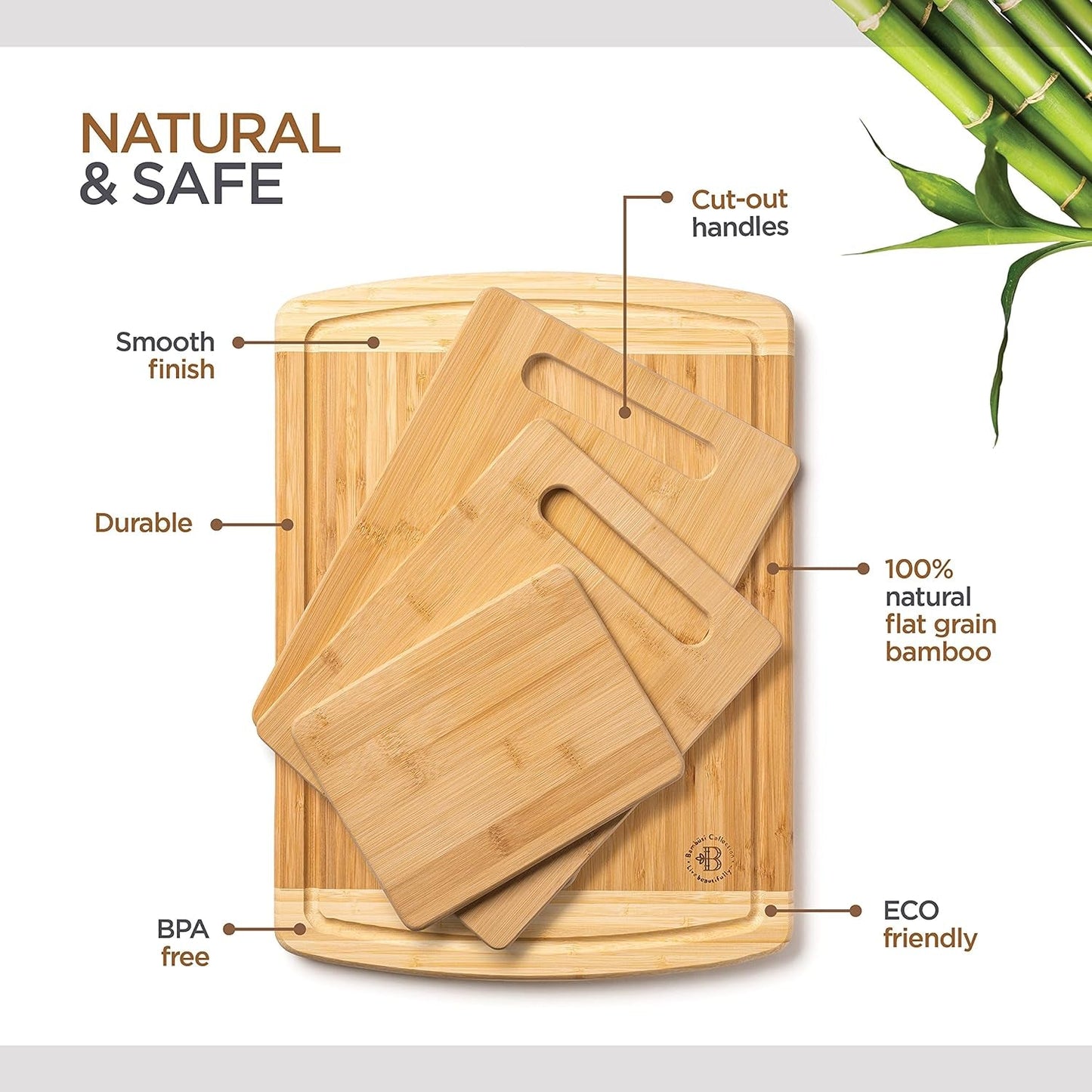 Premium Bamboo Cutting Board Set: 4 - Piece, Juice Groove, Multi - Purpose Kitchen Prep - Nourishment Tapestry