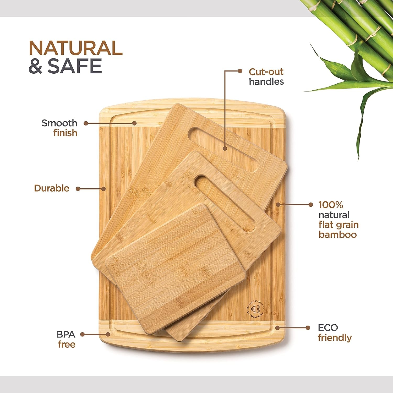 Premium Bamboo Cutting Board Set: 4 - Piece, Juice Groove, Multi - Purpose Kitchen Prep - Nourishment Tapestry