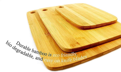 Premium Bamboo Cutting Board Set: Eco - Friendly Kitchen Essentials - Nourishment Tapestry