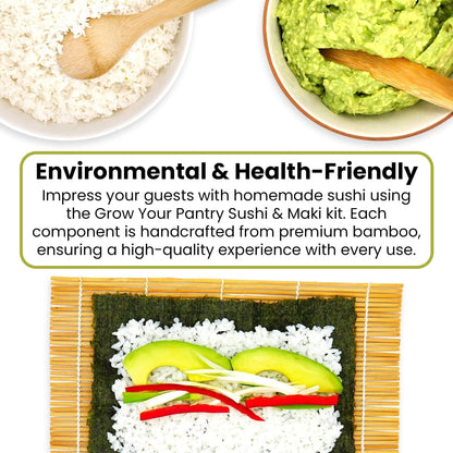 Premium Sushi Making Kit: Master Authentic Japanese Rolls at Home - 15 Pieces - Nourishment Tapestry