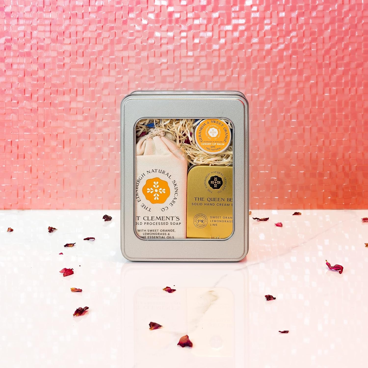 Queen Bee Luxury Gift Set: Moisturizing Hand Cream, Soap Bar, Lip Balm | Perfect Gift for All Occasions - Nourishment Tapestry