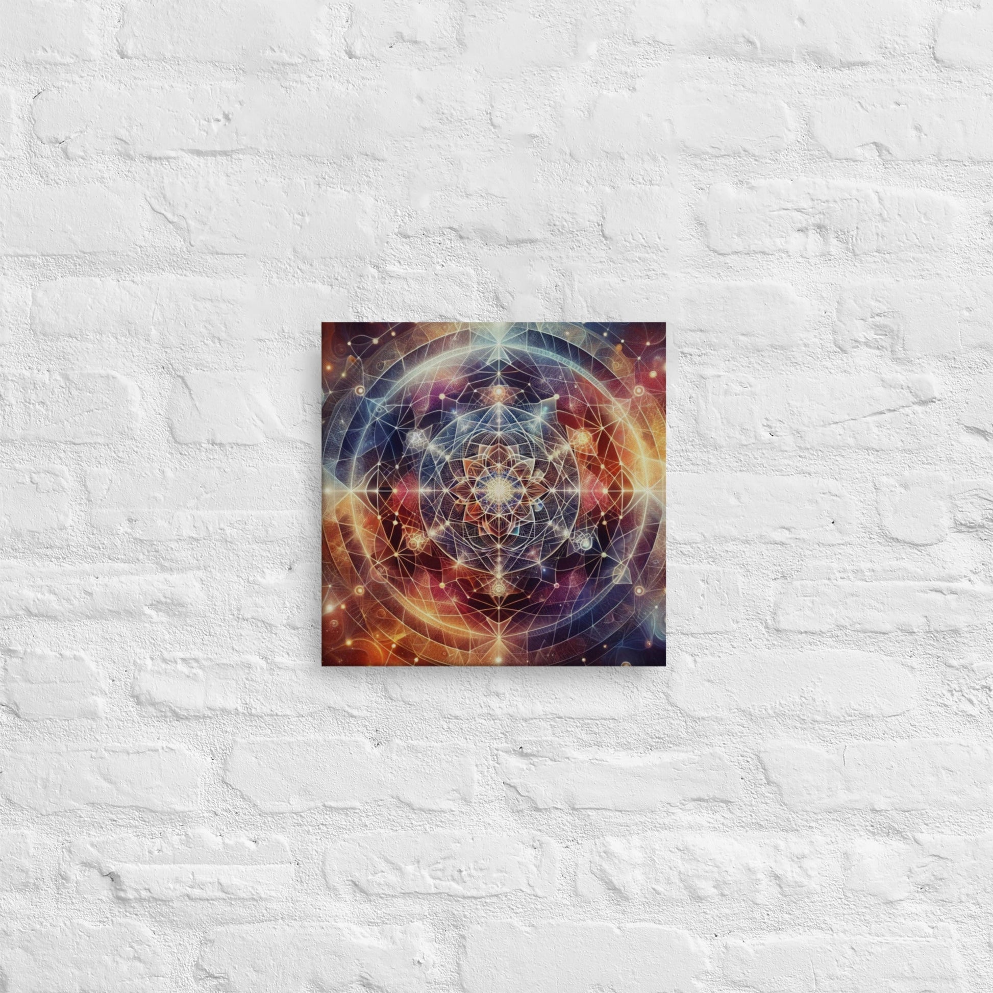 Sacred Geometry Mandala Canvas: Transform Your Home with Zen Energy Art - Nourishment Tapestry