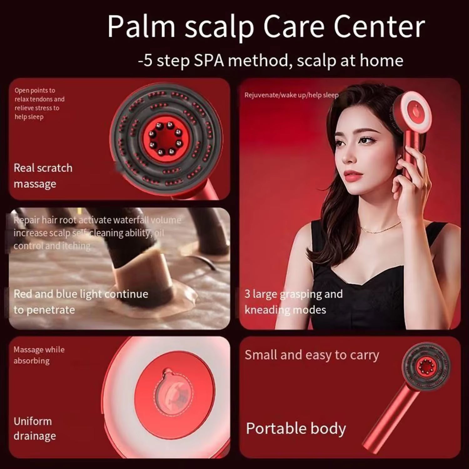 Scalp3 Cordless Electric Scalp Massager: Relaxing Hair & Scalp Therapy at Home - Nourishment Tapestry