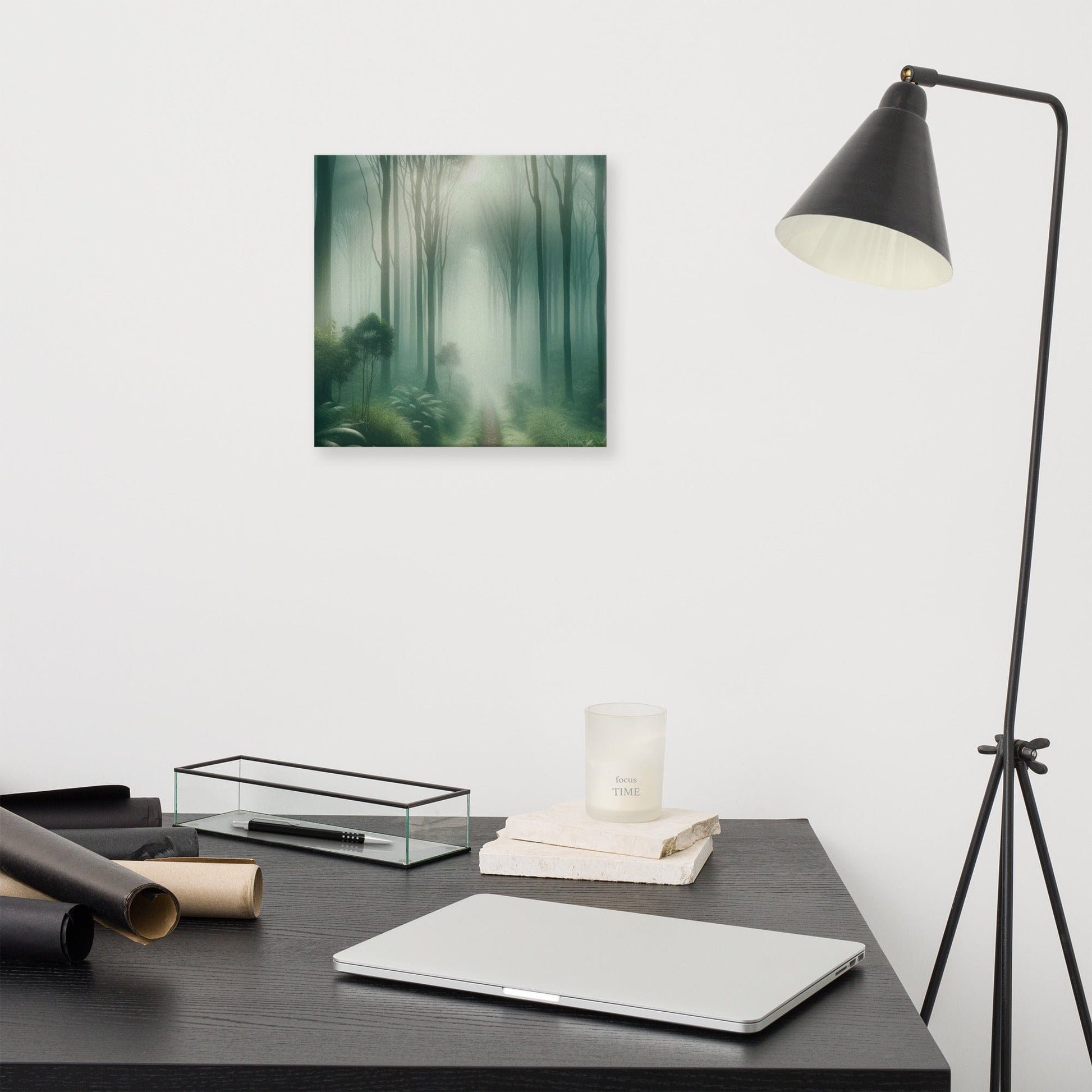 Serene Rainforest Canvas: Tranquil Nature Wall Art for Zen Home Decor - Nourishment Tapestry